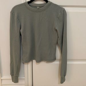 SKIMS waffle crewneck top